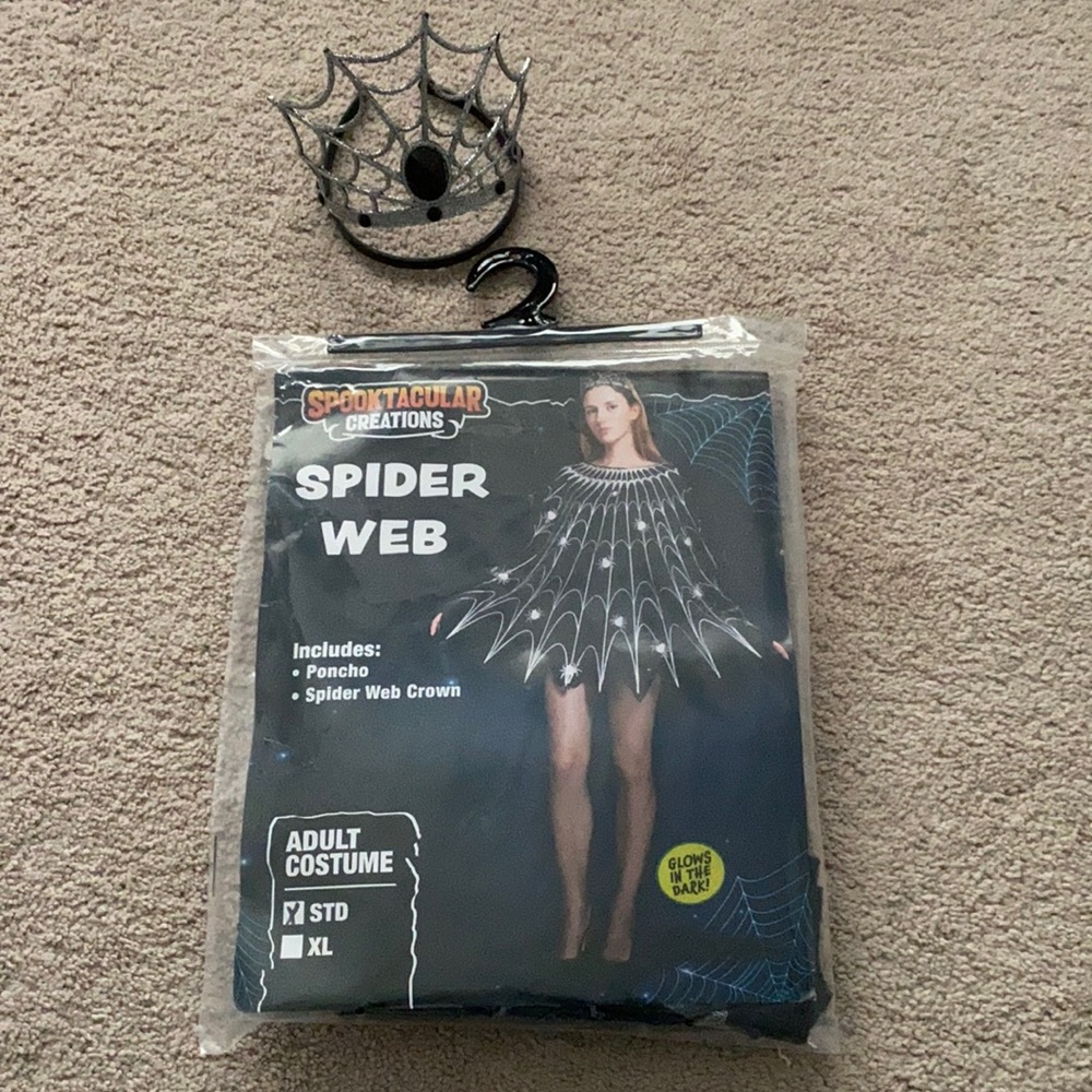 Women spider web poncho